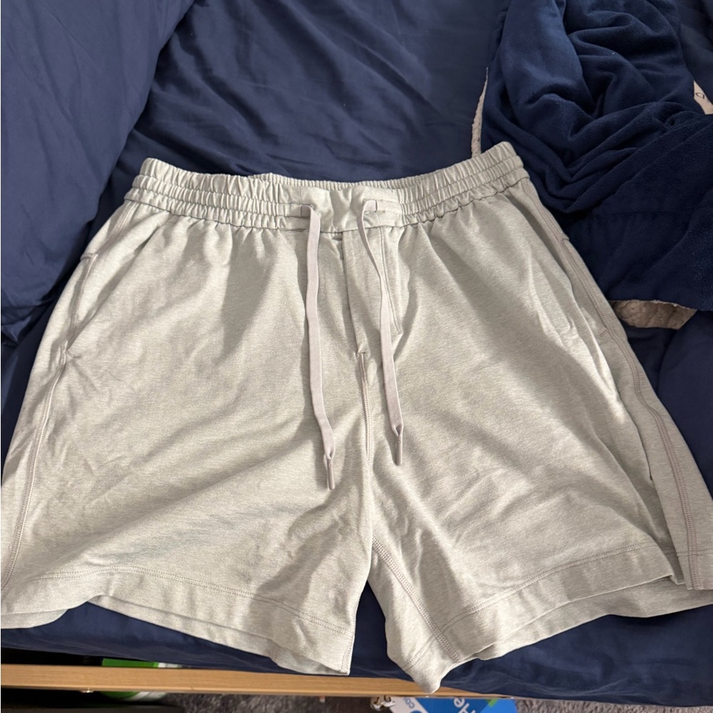 lululemon athletica Light Taupe Drawstring Shorts
